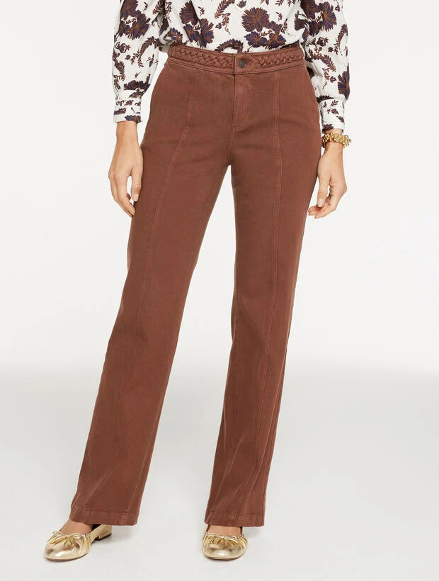 Classic Jean Trousers - Braided Waist | Talbots