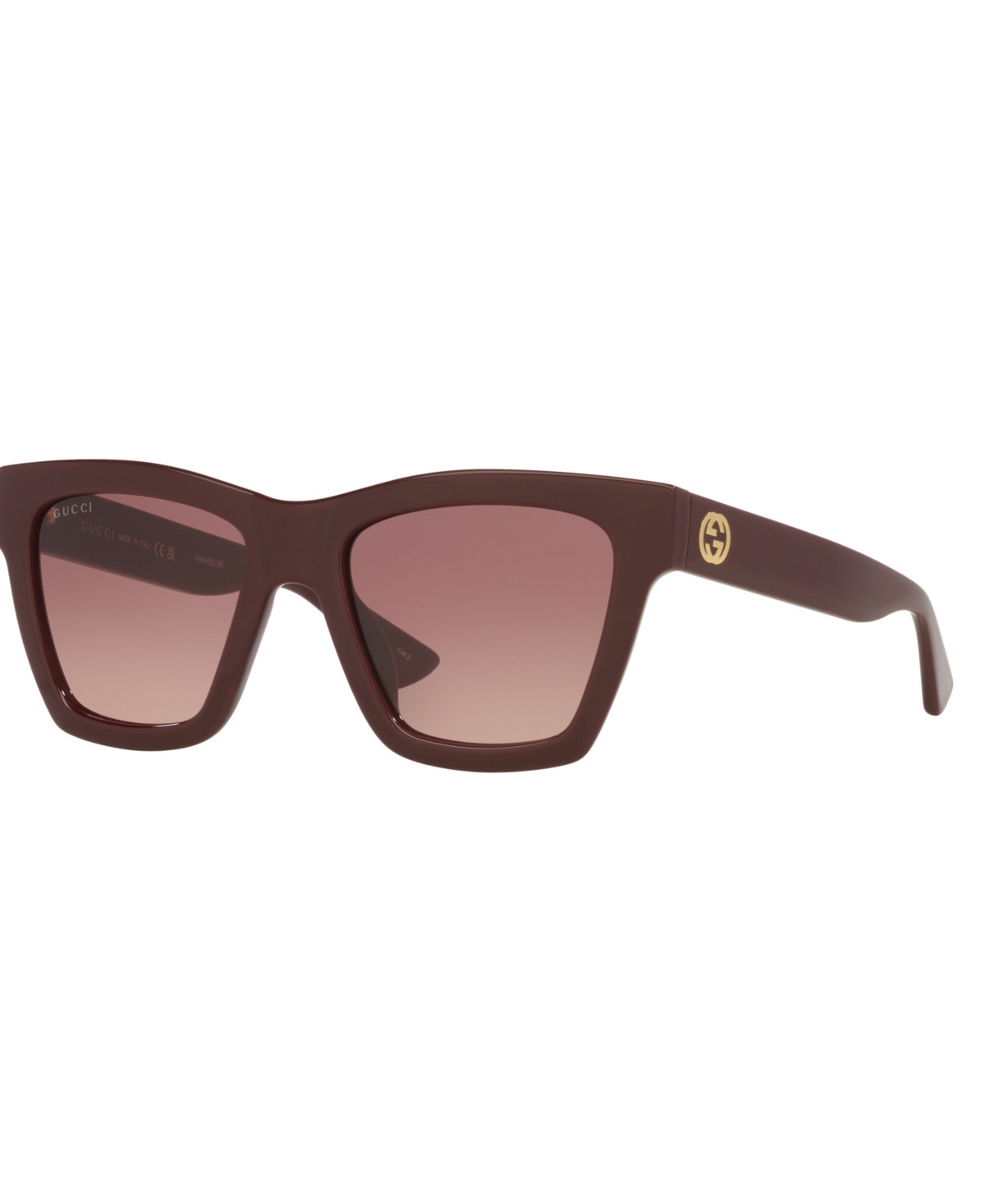 Gucci Women's Large Sunglasses, GG1714S GC002332 - Burgundy | Macy's