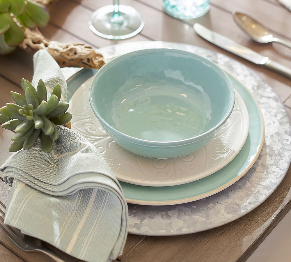 Cabana Melamine 12-Piece Dinnerware Set | Pottery Barn (US)