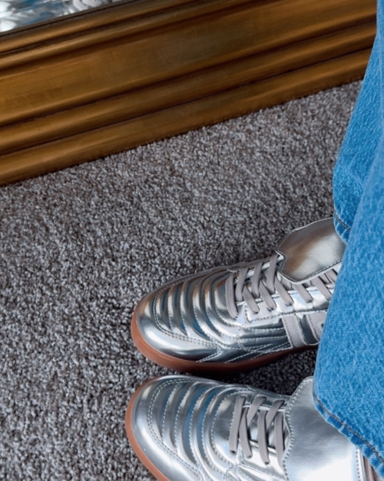 Silver metallic Steve Madden sneakers

#LTKShoeCrush