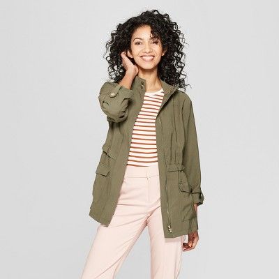 Women's Long Sleeve Banded Cuff Utility Jacket - A New Day™ | Target
