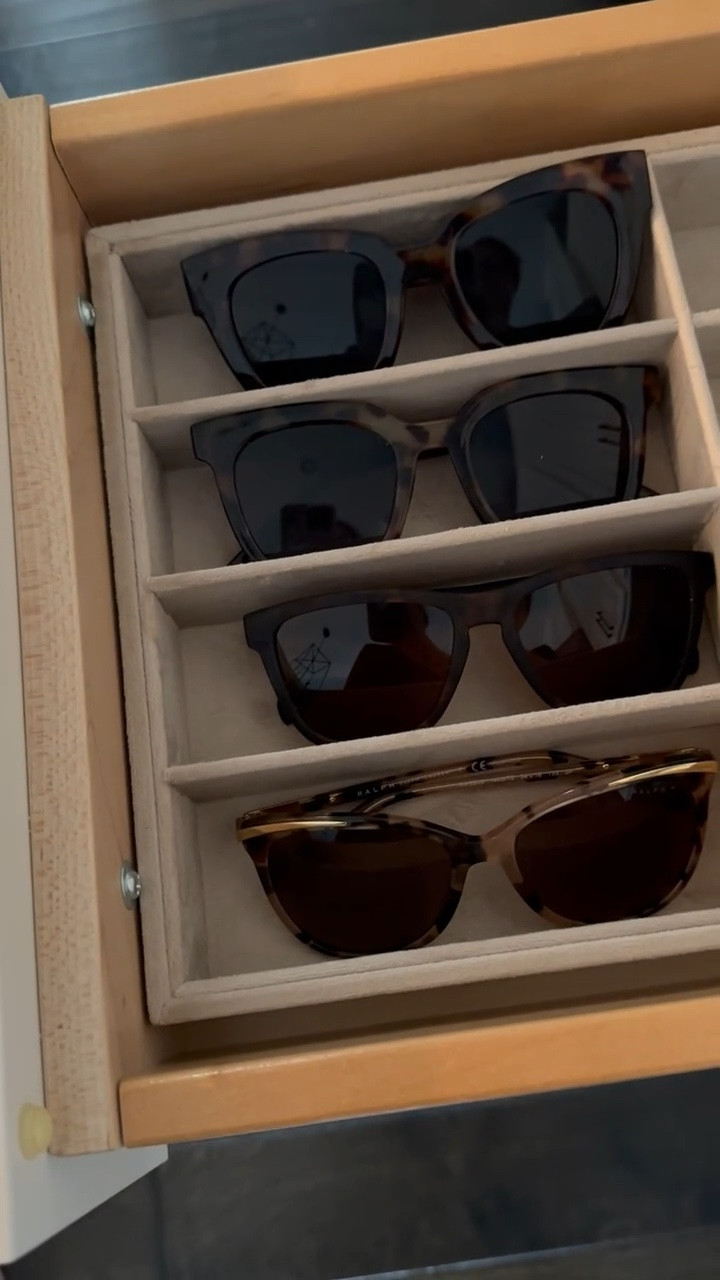This sunglasses tray makes grabbing the essentials when you’re heading out the door easy (instead of hunting around the house, car, the bottom of your purse). 

#LTKFindsUnder50 #LTKHome #LTKVideo