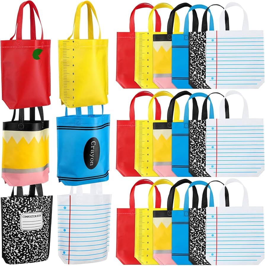Hosuly 24 Pcs Pre-K Graduation Gifts School Tote Bags End of Year Gift Bags Bulk Goodies Decor fo... | Amazon (US)