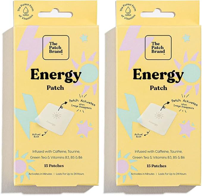 The Patch Brand Vitamin Energy Patches - Powerful Wellness Vitamins You Can Wear - 2 Count (30 Pa... | Amazon (US)