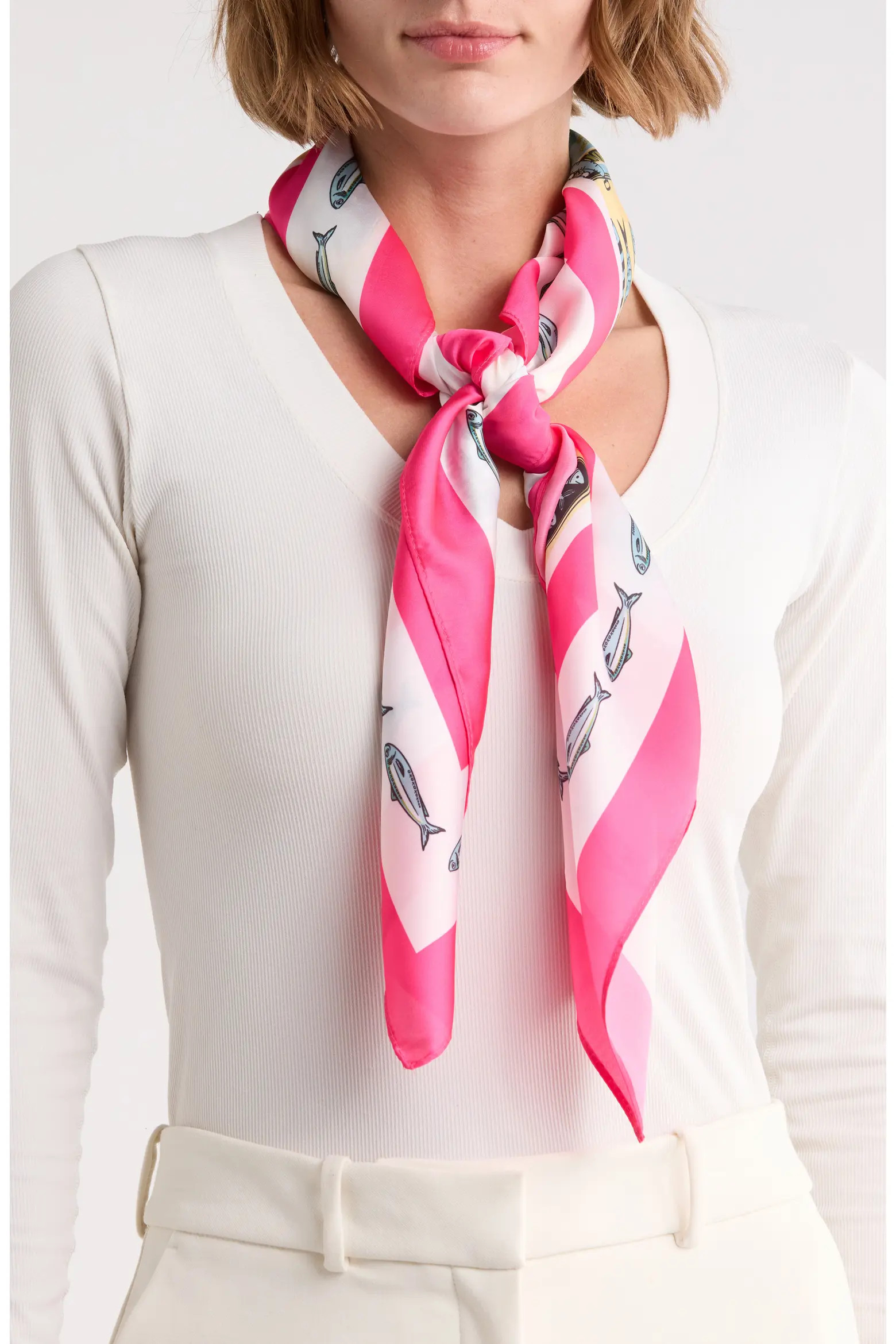 Sardine Print Square Scarf (Women) | Nordstromrack | Nordstrom Rack