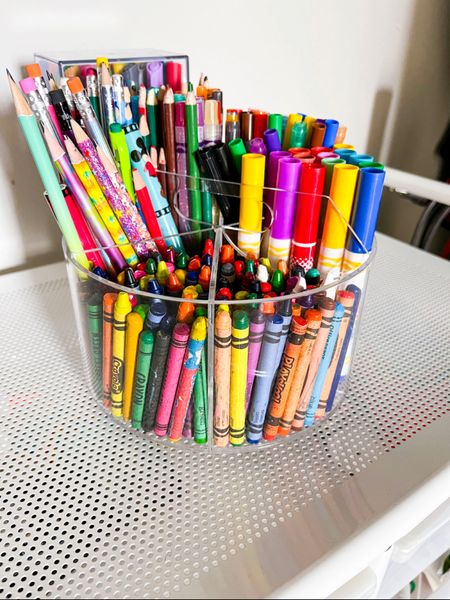 Home organizers 
Crayon and marker organizer 

Playroom 
Kids room 
Organizer bins 
Containers 
Home organizing 
Spring cleaning 
Amazon finds 
Amazon home 

#LTKkids #LTKunder50 #LTKhome