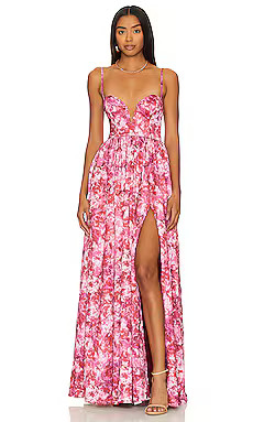 Lovers and Friends Mallory Gown in Monet Floral from Revolve.com | Revolve Clothing (Global)