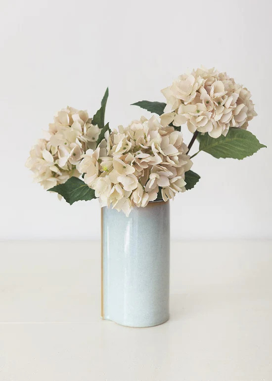 Beige Artificial Hydrangea Flower - 19" | Afloral