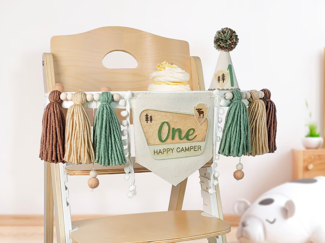One Happy Camper Birthday Garland, National Park Sign Decor - Etsy | Etsy (US)