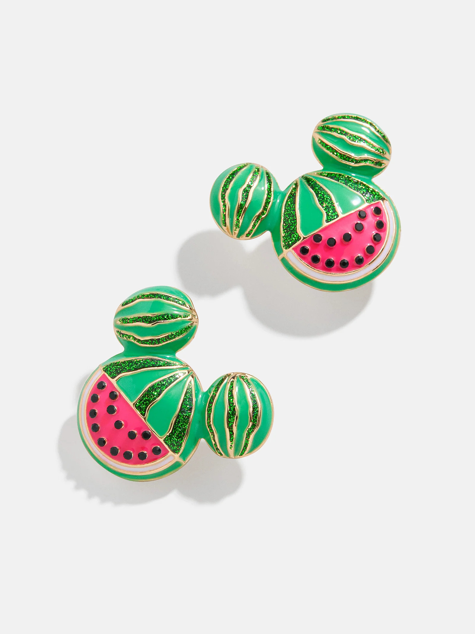 Mickey Mouse Disney Watermelon Earrings - Pink | BaubleBar (US)