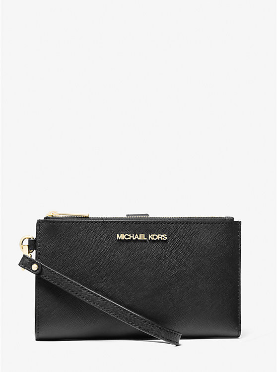 Jet Set Large Leather Smartphone Wristlet Wallet | Michael Kors US