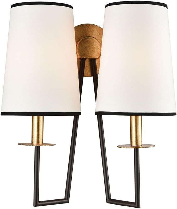 Elk Home 1141-077 Nico 17'' High 2-Light Sconce with Gold Leaf Finish | Amazon (US)