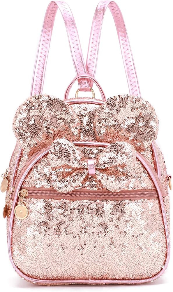KL928 Girls Mini Backpack Bowknot Polka Dot Cute Small Daypacks Convertible Shoulder Bag Purse fo... | Amazon (US)