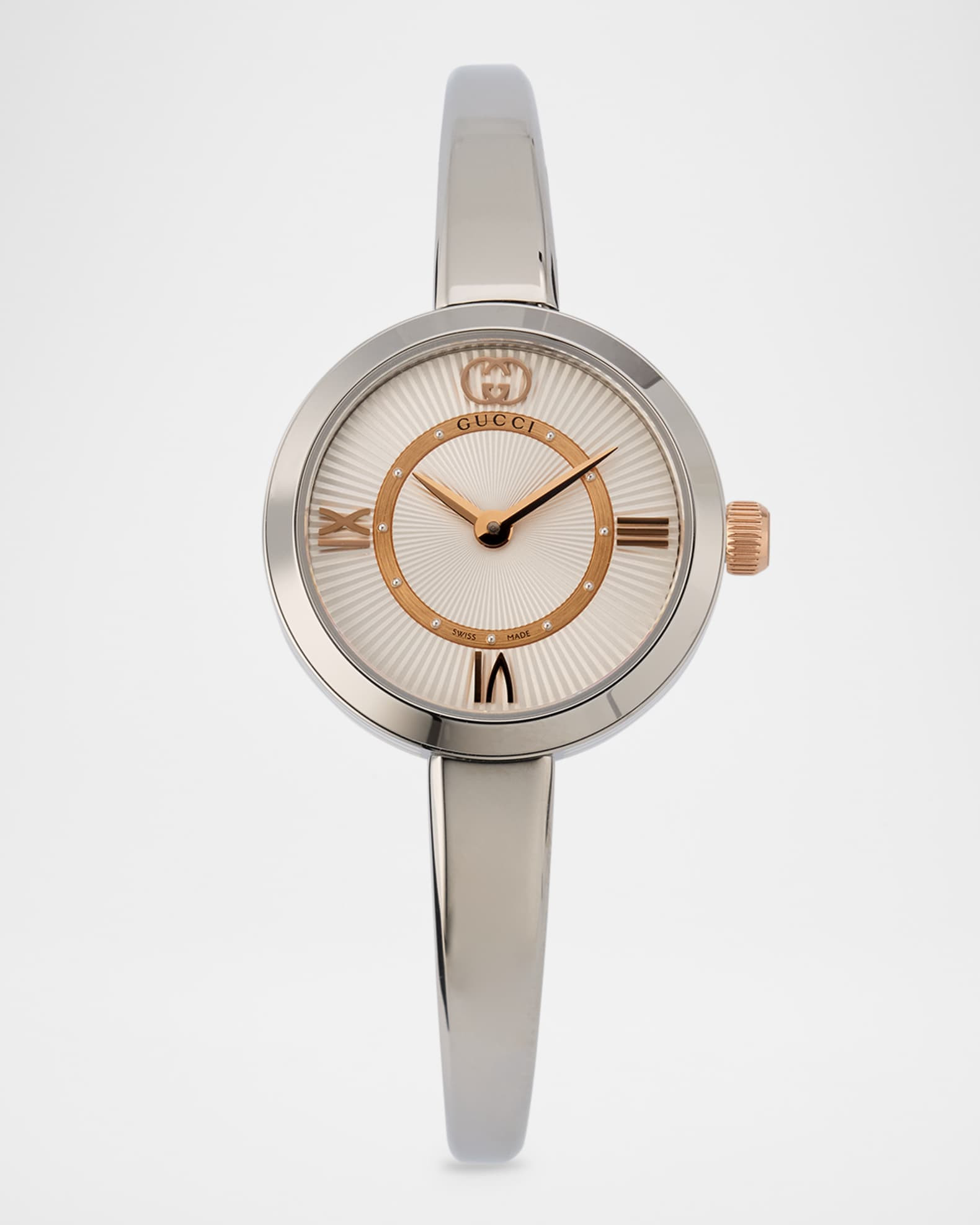 Gucci 24mm Model 2000 Watch on Hinged Bangle | Neiman Marcus