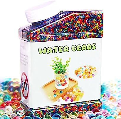 Elongdi Water Beads Pack Rainbow Mix Over 50,000 Beads Growing Balls, Jelly Water Gel Beads for S... | Amazon (US)