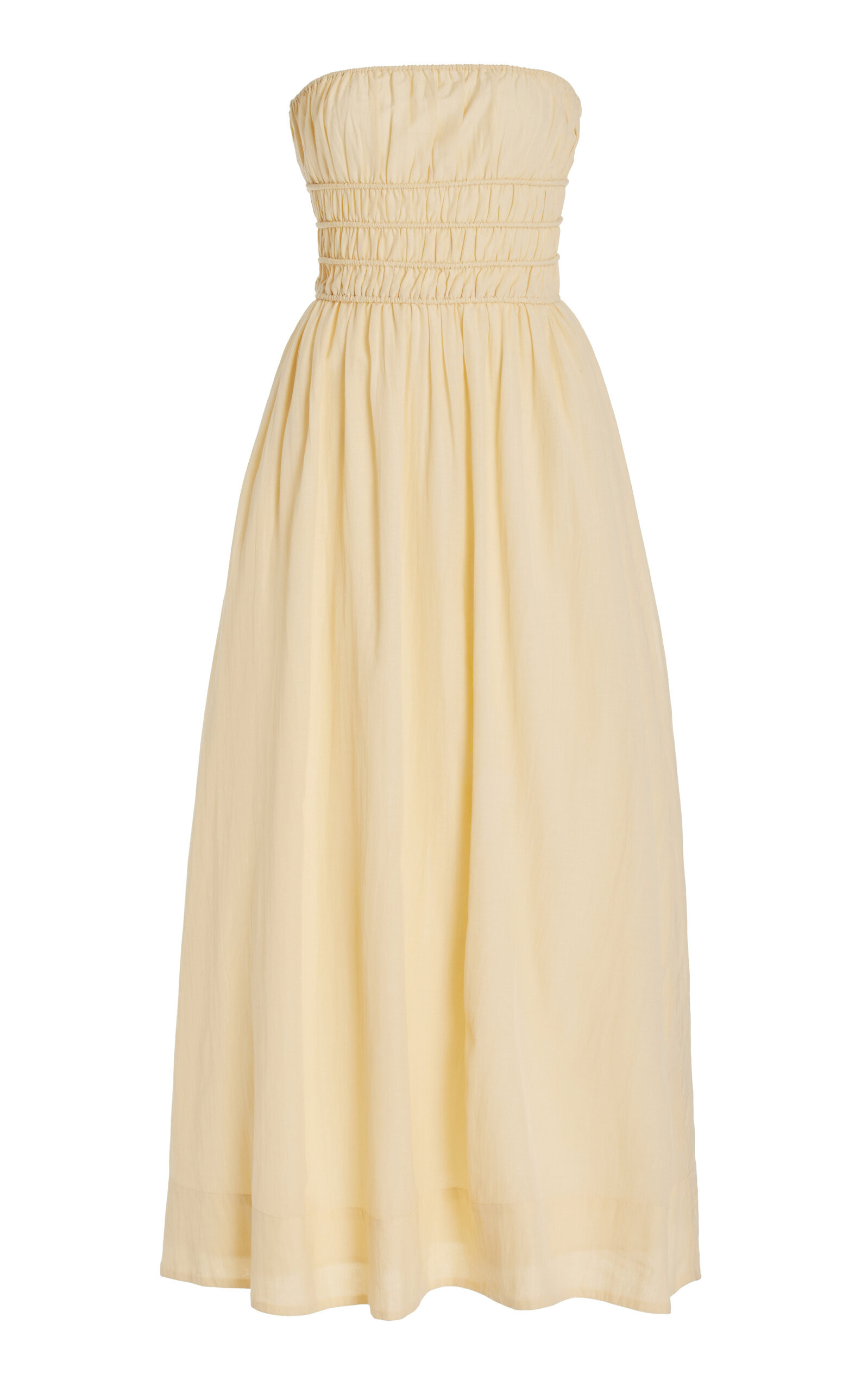 Abby Smocked Cotton-Blend Maxi Dress | Moda Operandi (Global)