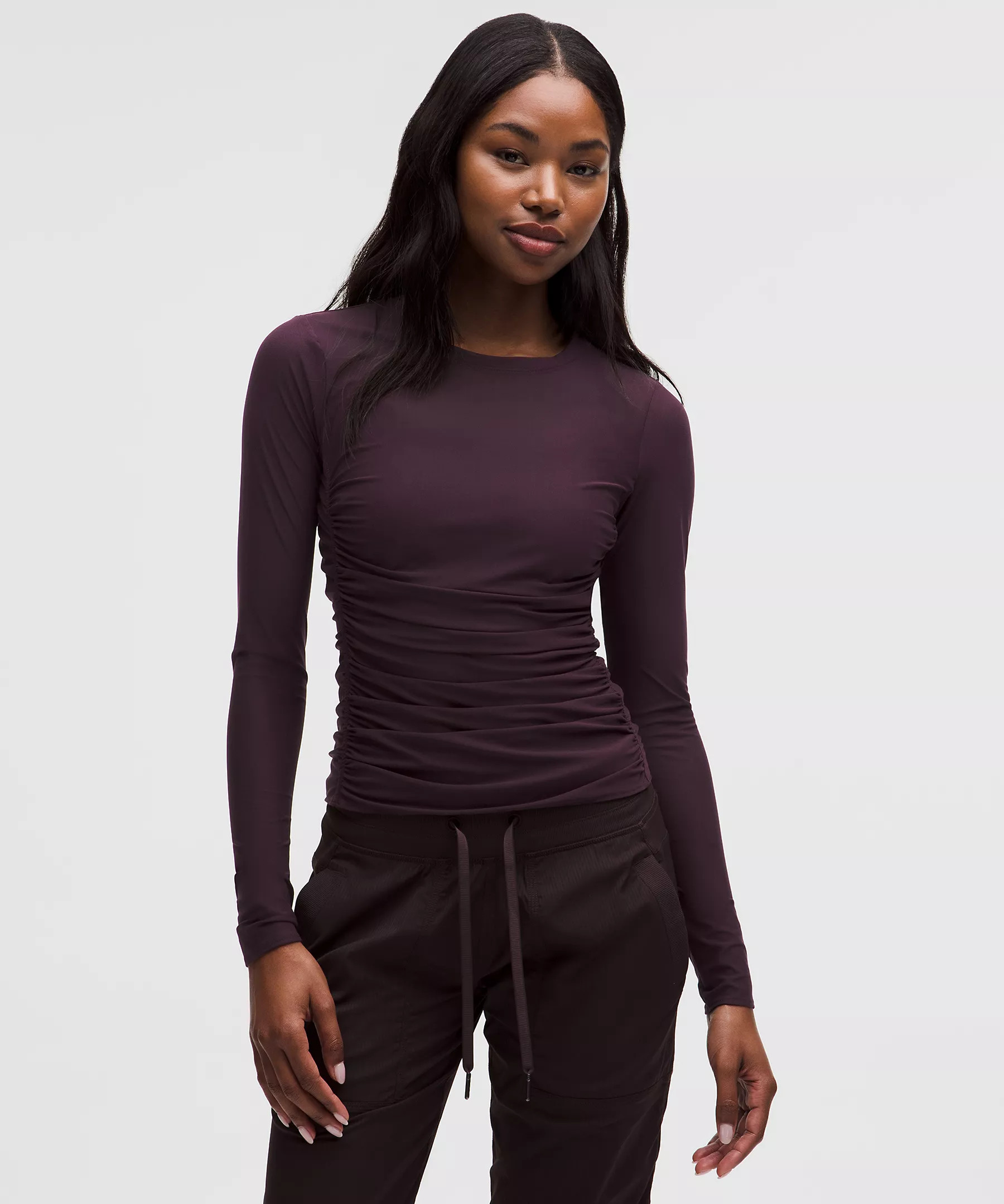 Mesh Ruched Long-Sleeve Shirt | Lululemon (US)