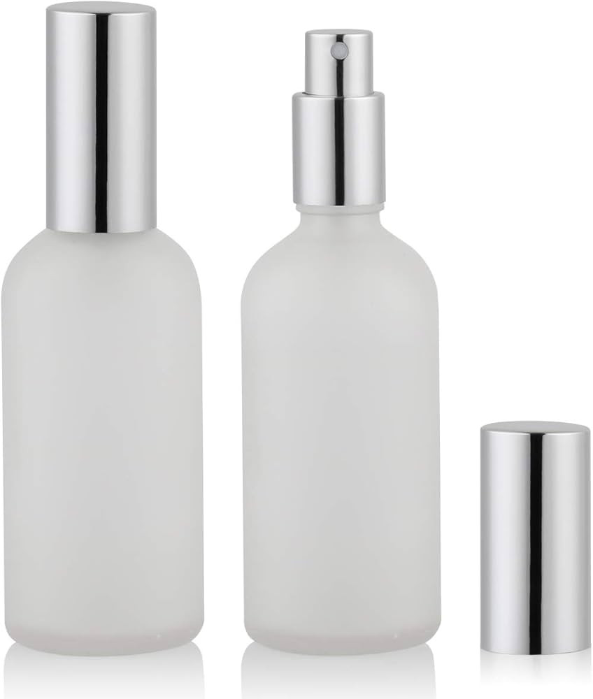Empty Frosted Glass Spray Bottle 3.4oz, 2 Pack | Amazon (US)