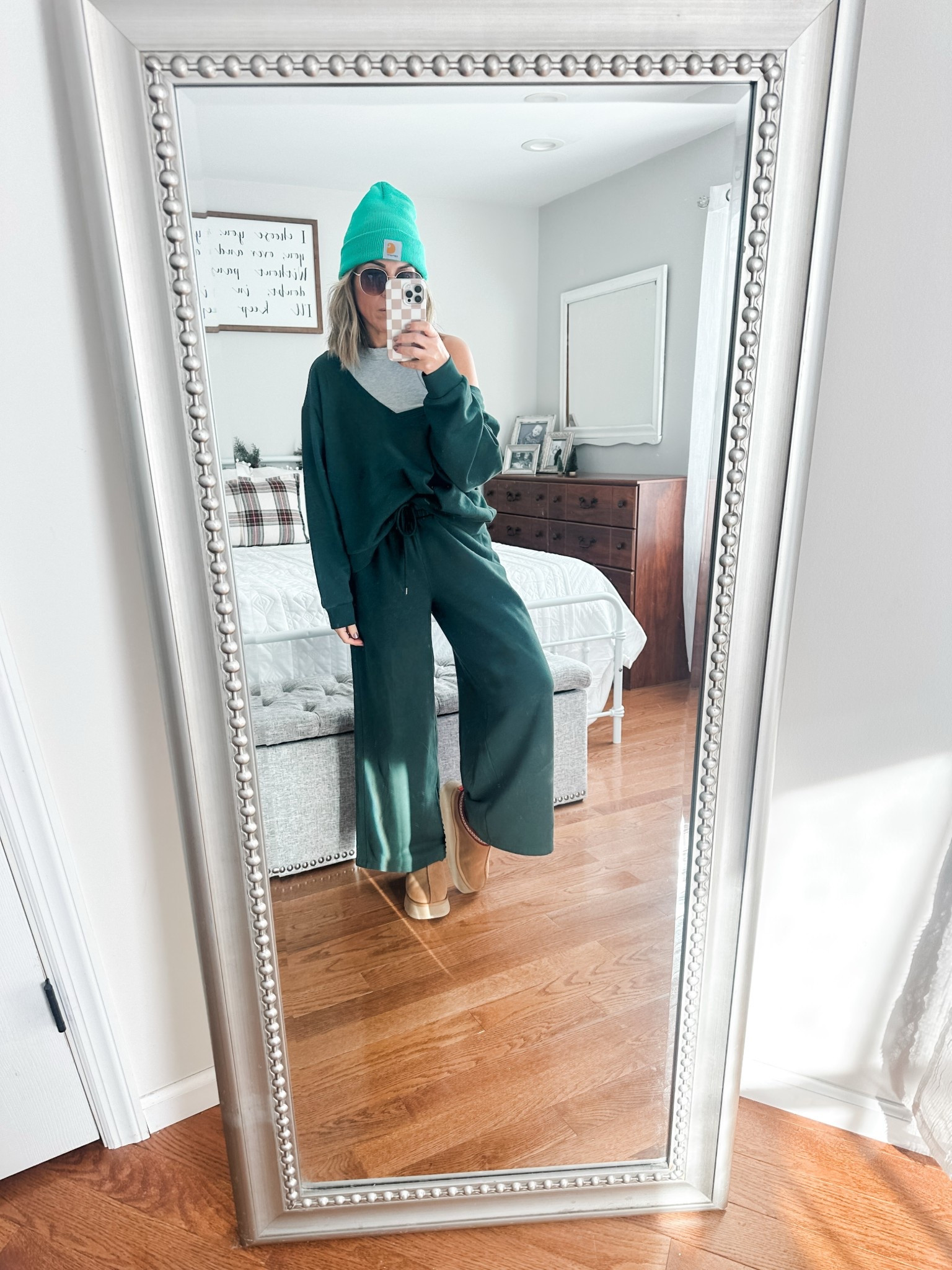 The comfiest set from Target.  

I did the pants in a medium and the top in a large.  

#LTKFindsUnder50 #LTKHoliday #LTKmomlife