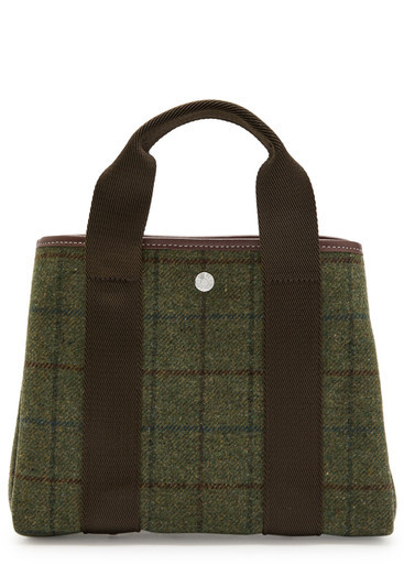 Traversée S Hunting tweed tote bag | Harvey Nichols