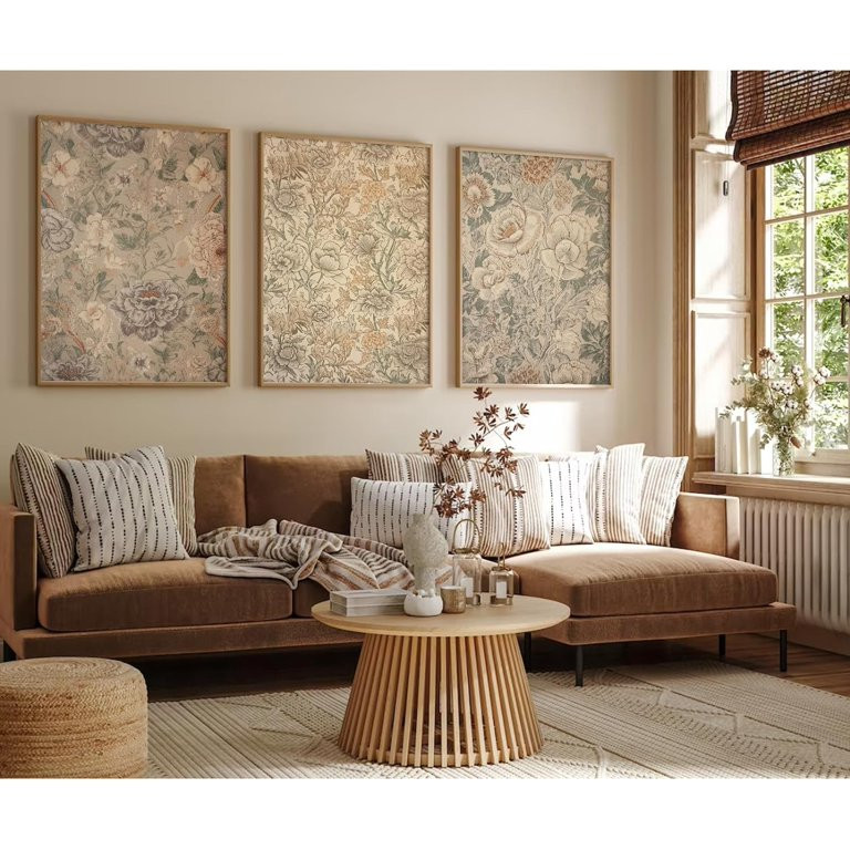 Minimalist Neutral Wall Art Decor Sage Green Boho Canvas Poster Abstract Modern Painting Wall Art... | Walmart (US)