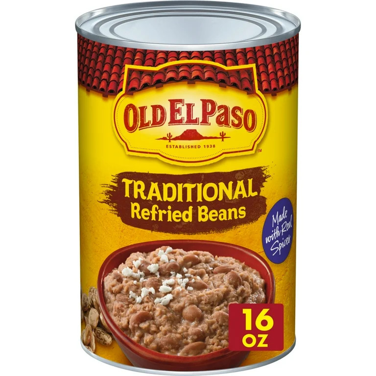 Old El Paso Traditional Canned Refried Beans, 1 Can, 16 oz | Walmart (US)
