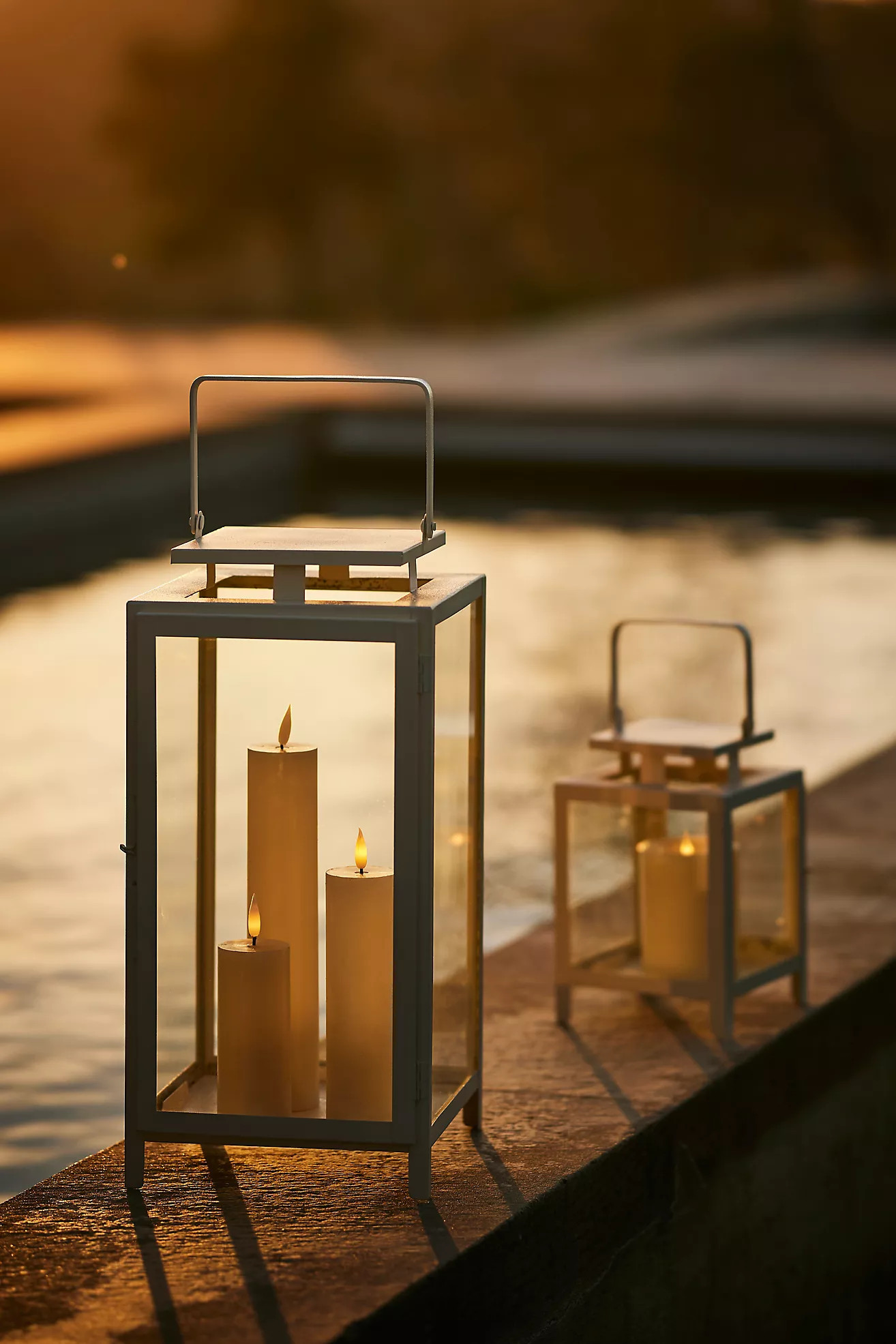 Stargazer Flameless Pillar Candle, 6 Inch | Anthropologie (US)