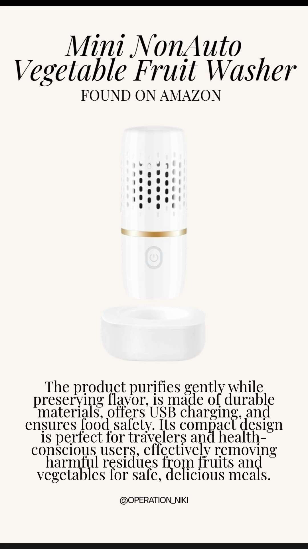 Making produce prep easier and more efficient. This mini fruit and vegetable washer from Amazon fits right into my kitchen routine — a simple way to clean fresh foods before eating or cooking, without extra steps. Follow for more @OPERATION_NIKI on IG, TikTok, & Facebook #kitchenessentials #amazonfinds #homeorganization #kitchenorganization #foodprep #healthykitchen #amazonhome #dailyroutines #smartkitchen #operationniki #LTKFindsUnder50 #LTKFindsUnder100

#LTKfoodie #LTKHome