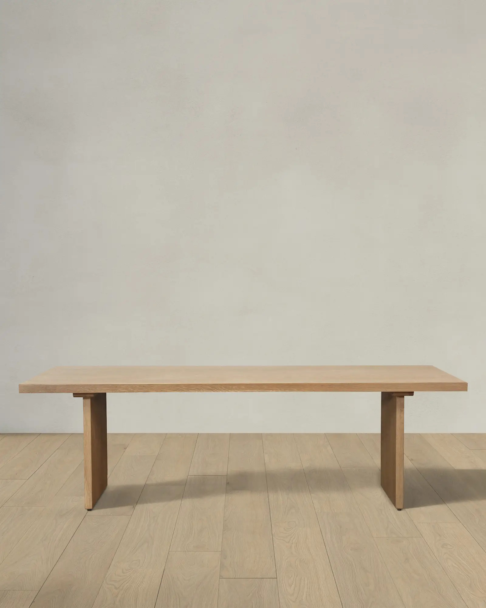 Grand Solid Oak Plank Dining Table | Quince