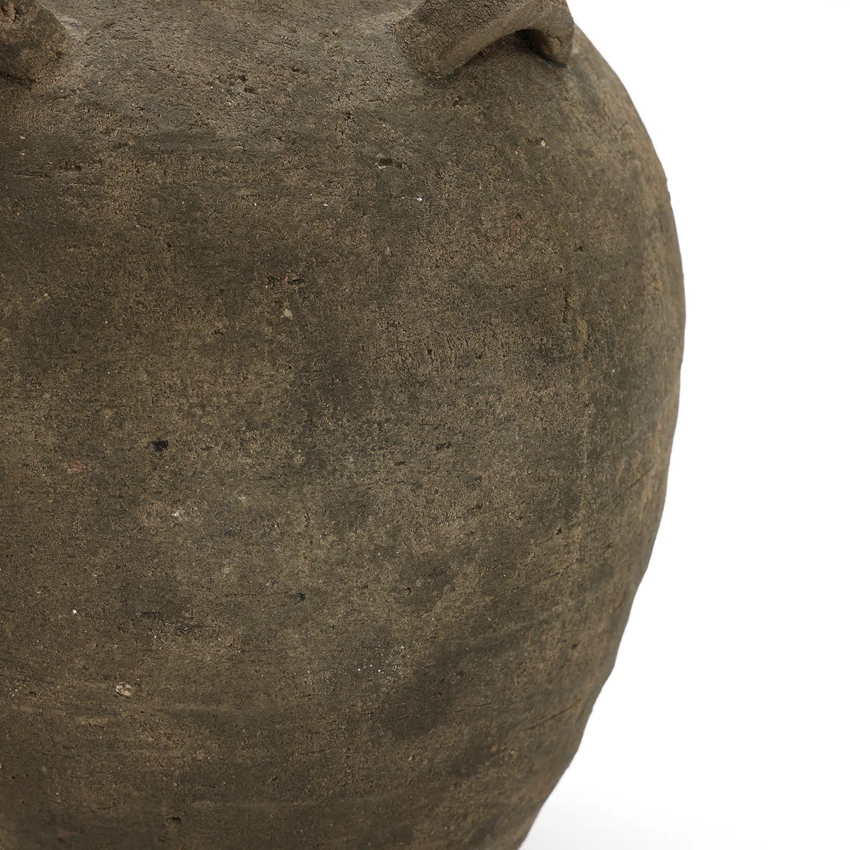 Handcrafted Distressed Terracotta 15.4" H Round Vase | Wayfair North America