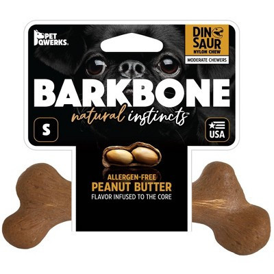 BarkBone Dinosaur Nylon Dog Bone Toy - S | Target