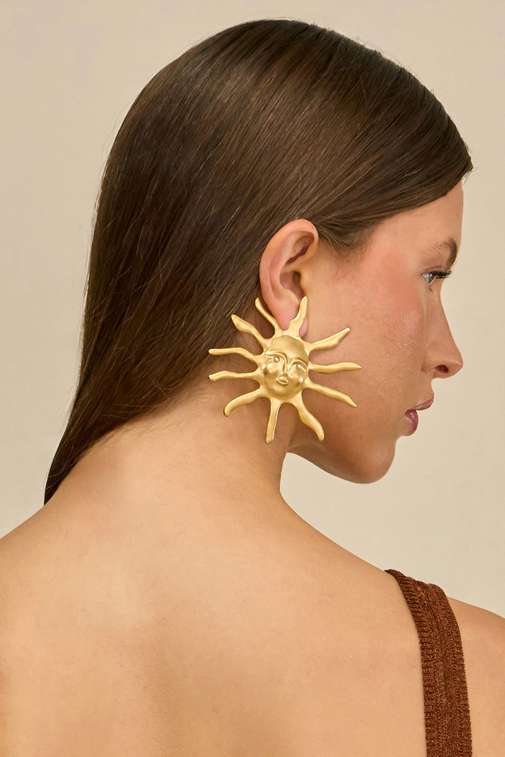 LEO EARRING - ANTIQUE BRASS | Cult Gaia - US