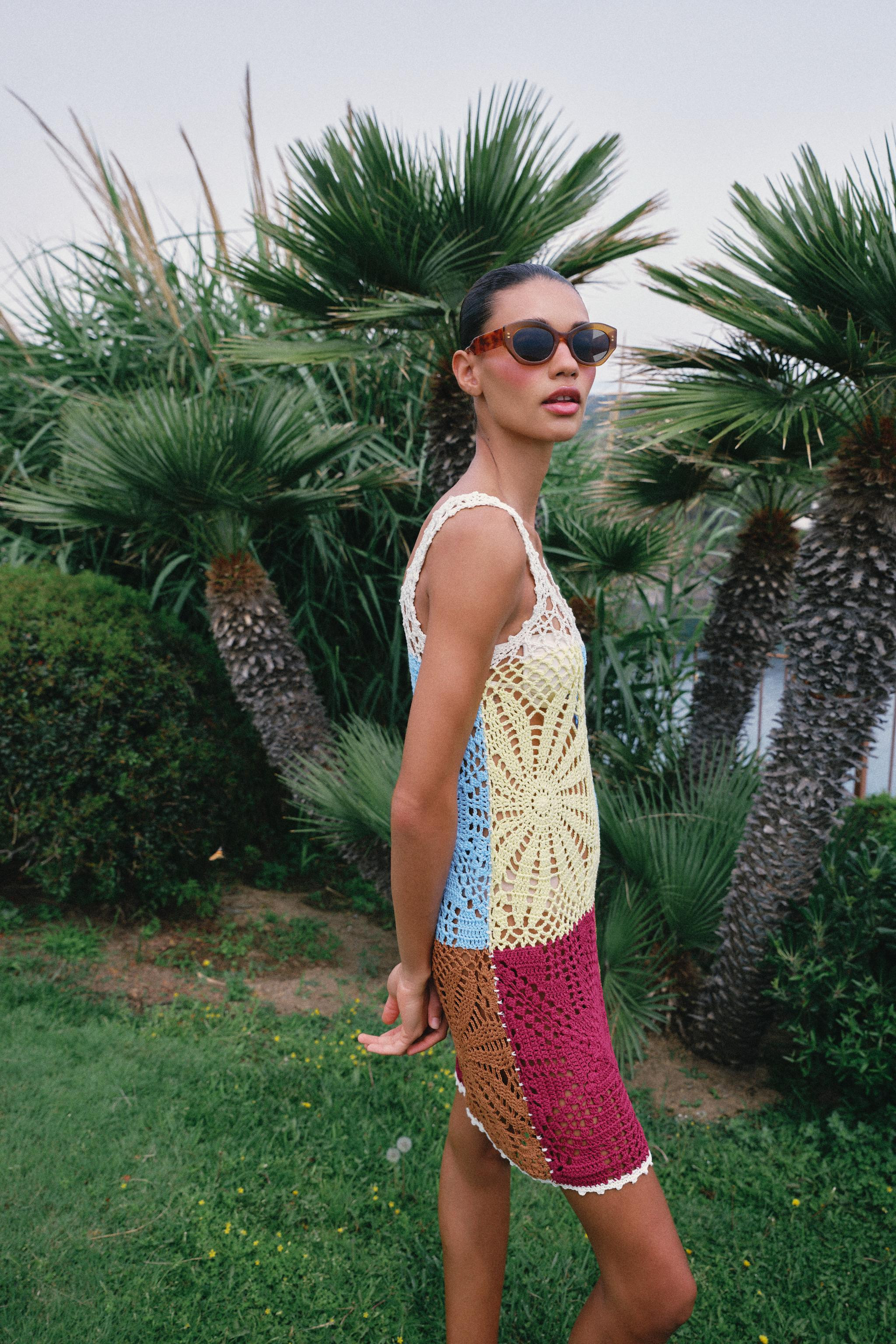 CROCHET KNIT DRESS | Zara UK