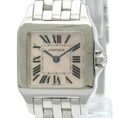 Polished CARTIER Santos Demoiselle Pink MOP Dial Ladies Watch W25075Z5 BF579736 | eBay | eBay US