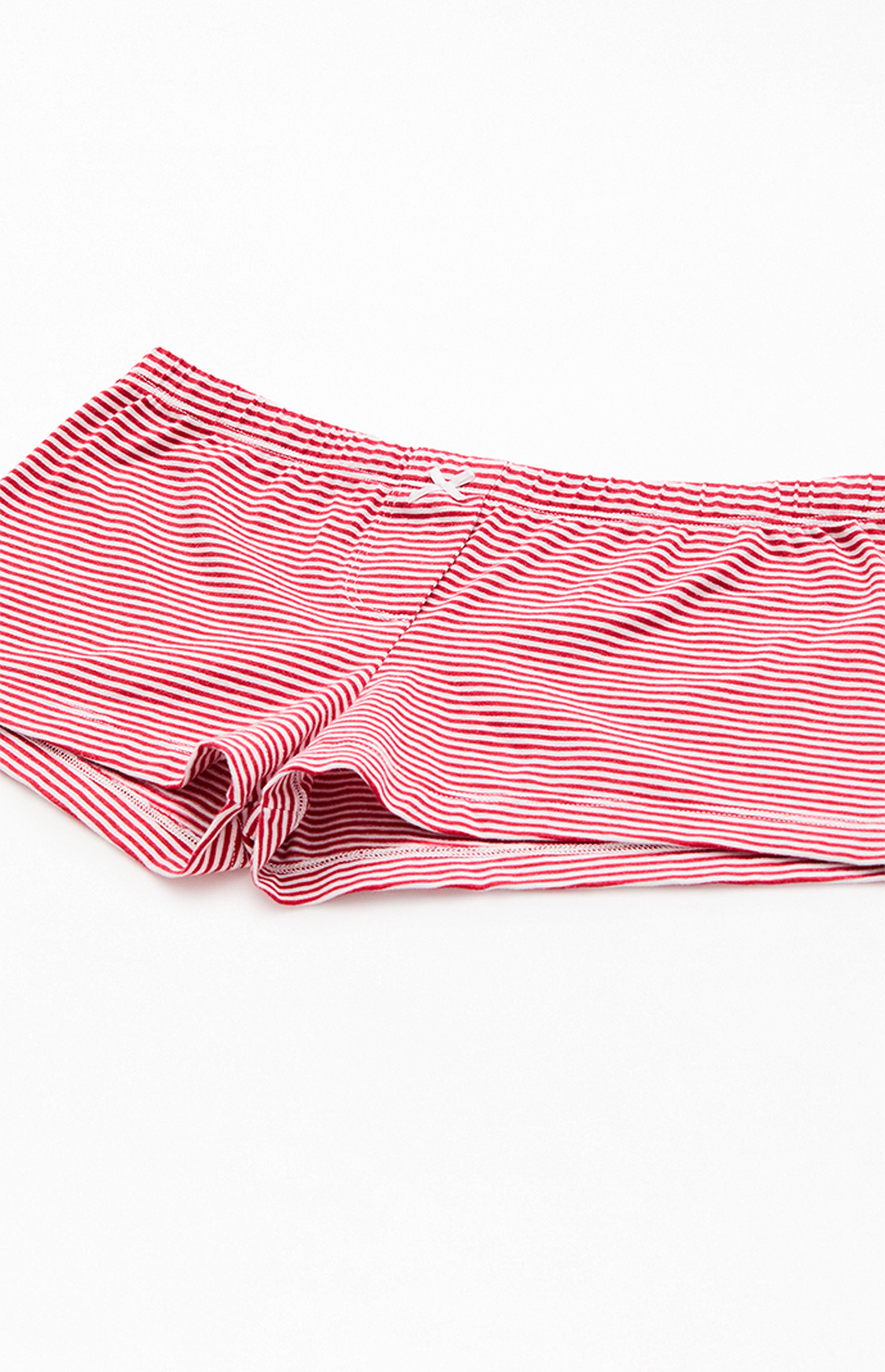 John Galt Red Striped Boxer Boyshorts | PacSun