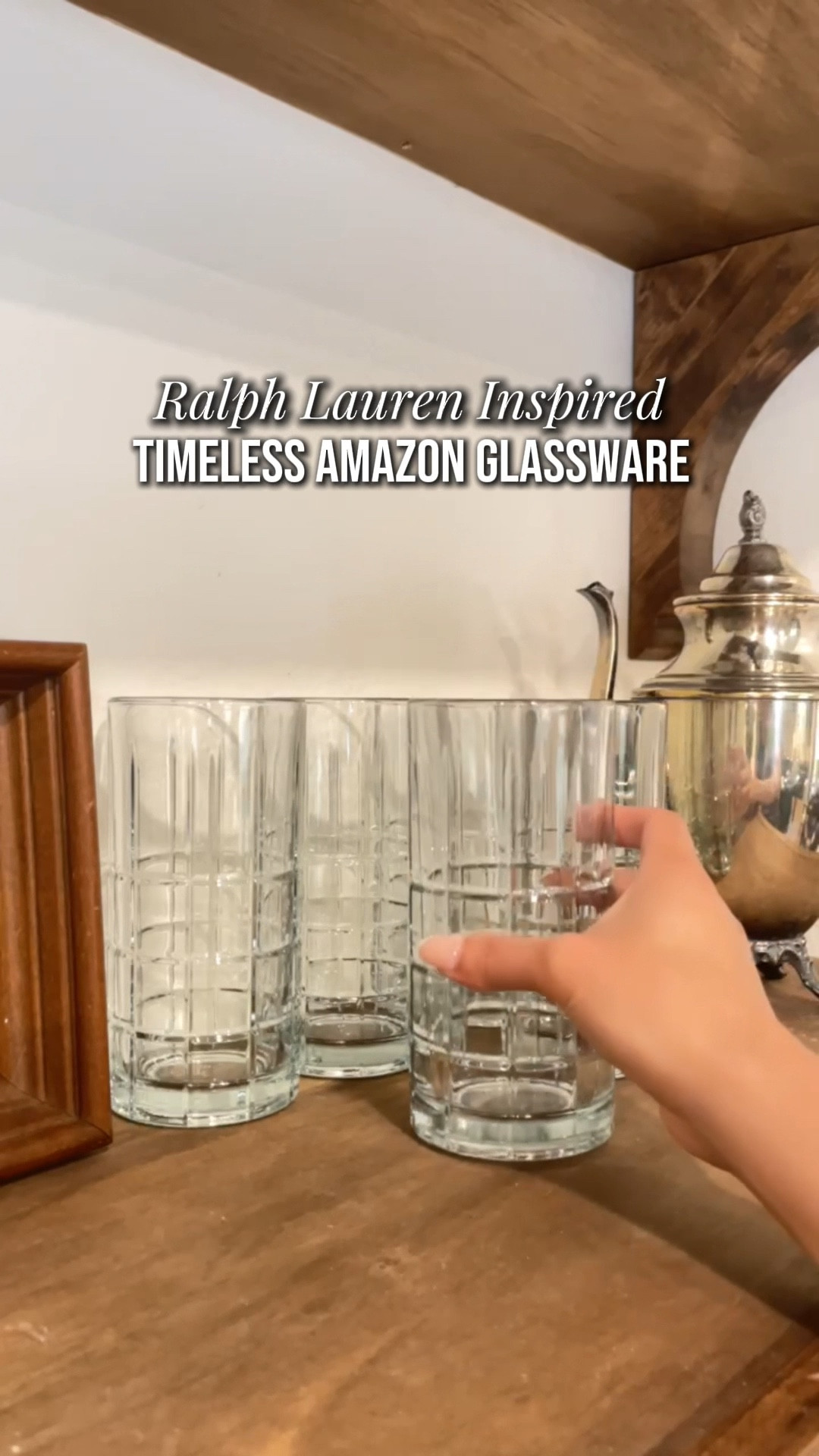 Looking for Ralph Lauren inspired glassware without the $165 price tag? 👀 I found these timeless plaid glasses on Amazon and they give the same classic, tailored look for just $18 a set. They’re perfect for styling a bar cart or shelves and feel so much more expensive than they are. Honestly, I love when I can get the designer look without the splurge, it makes entertaining and everyday use feel elevated.

#LTKHome #LTKStyleTip #LTKFindsUnder50