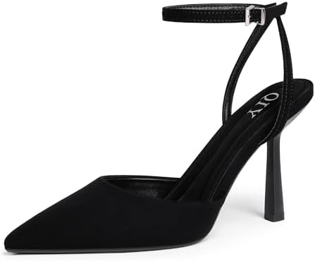 Closed Toe Ankle Strap Heels Women Pumps Pointed Toe Heeled Sandals for Women Stiletto Wedding Dr... | Amazon (US)