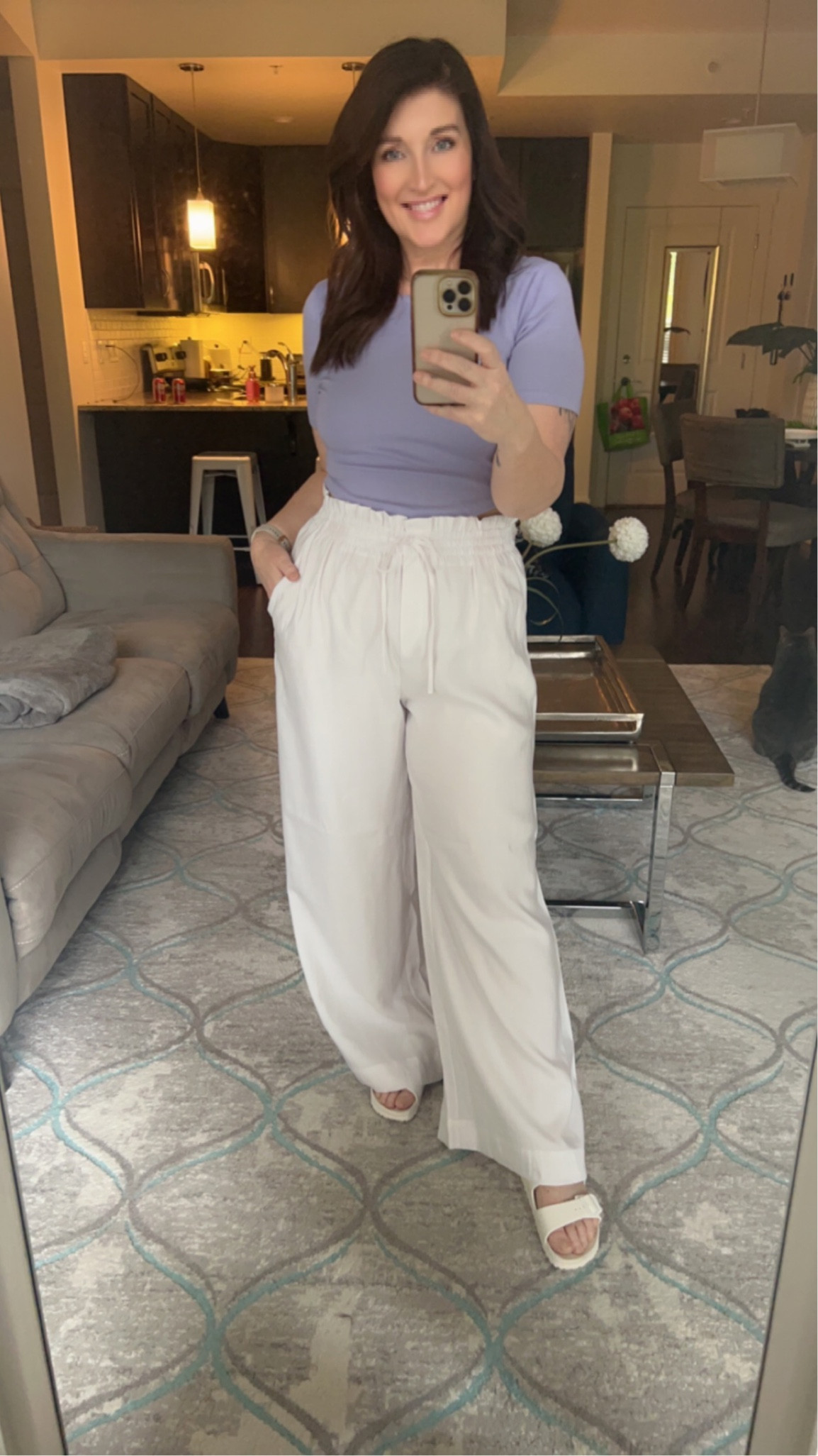 Comfiest and cutest outfit. I sized way up in the crop top to a size 12 because I just didn’t want it toooo cropped. I’m wearing a medium in the pants, they are tts  

#LTKfit #LTKstyletip #LTKFind