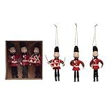 Creative Co-Op 6" H Wool Felt Soldier, 3 Styles, Boxed Set of 3 Textile Ornaments, Multi | Amazon (US)