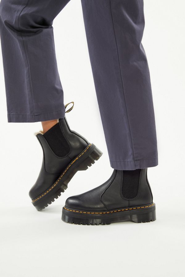 Dr. Martens 2976 Quad Faux Fur-Lined Chelsea Boot | Urban Outfitters (US and RoW)