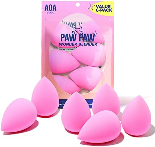 AOA Studio Collection Makeup Sponge Set Makeup Blender Latex Free and High-definition Set of 6 Makeu | Amazon (US)