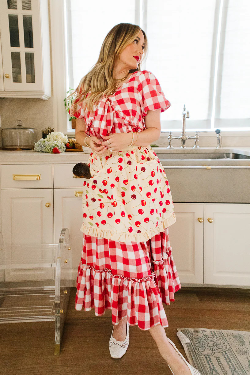 Ivy Half Apron in Cherry Cotton | Ivy City Co