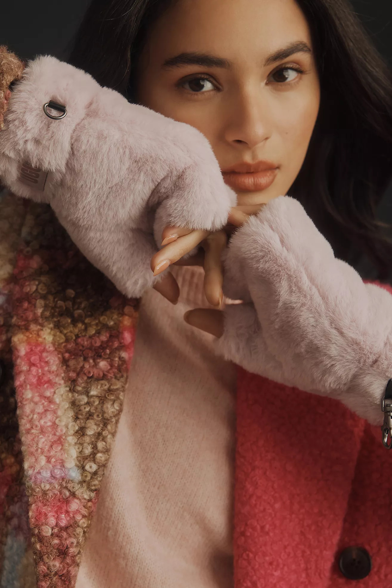 UGG Faux Fur Fingerless Gloves | Anthropologie (US)