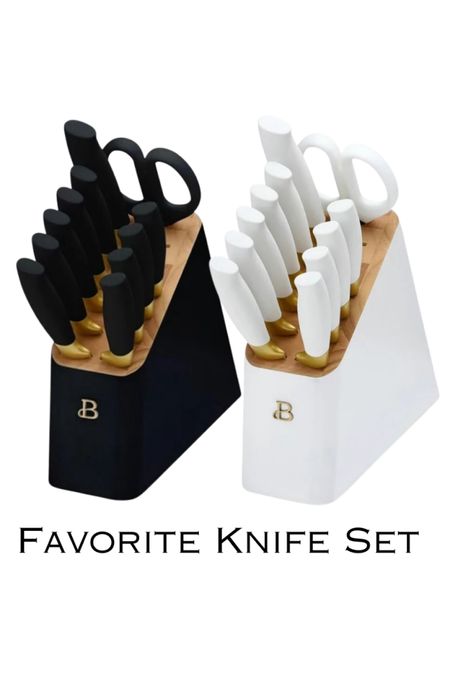My knife block set from the beautiful by Drew Barrymore line at Walmart has been re-released with a little bit of an update, and it now comes in black! These knives work great and affordable at the same time!

#LTKhome #LTKfindsunder50 #LTKsalealert