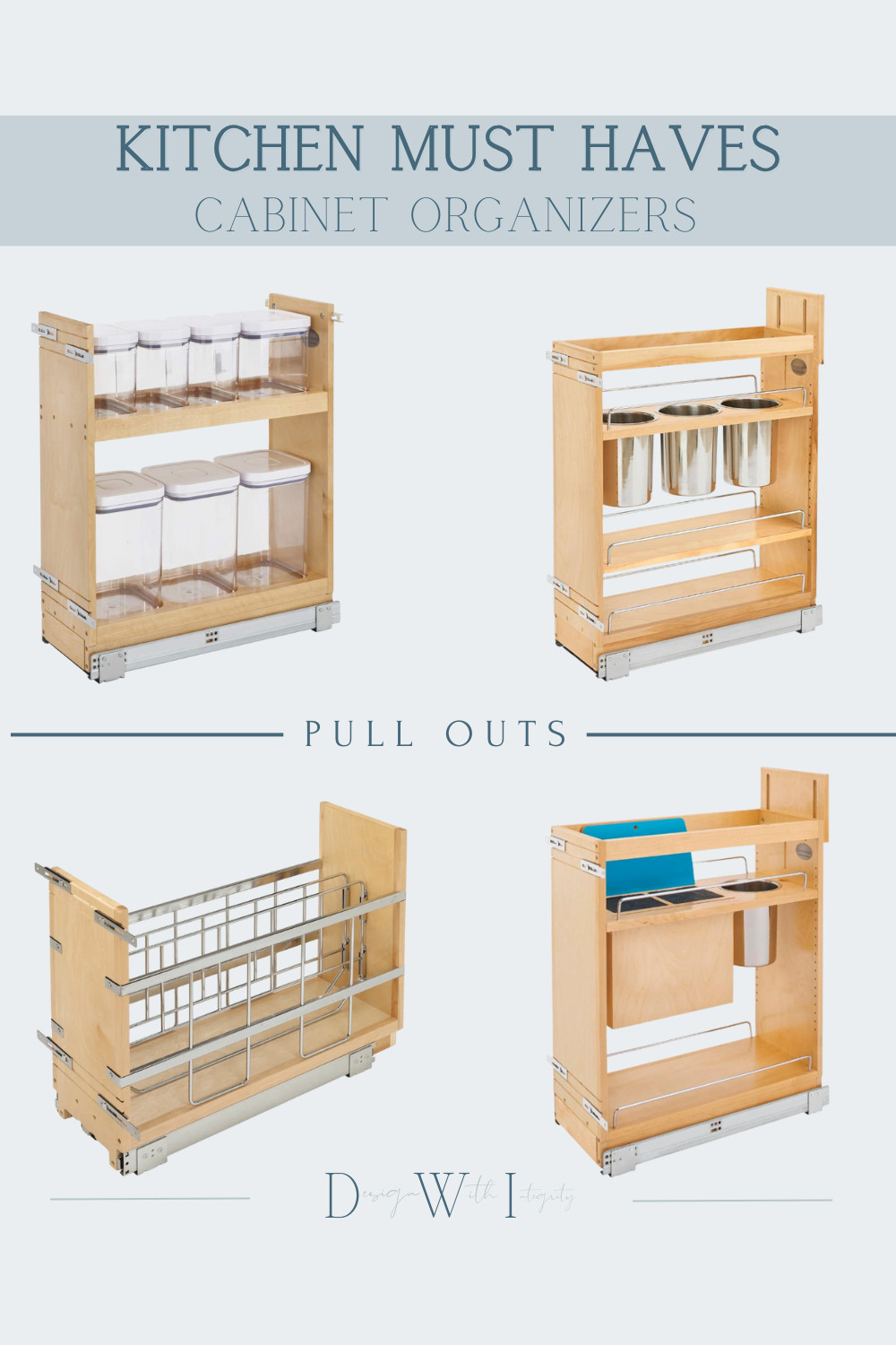 Maximizing function inside your kitchen cabinets can transform the way your space works day to day. Pull-out organizers are one of the most effective ways to keep essentials accessible, tidy, and beautifully arranged. Whether you're storing dry goods, cooking utensils, spices, cleaning supplies, or pantry staples, these cabinet organizers help you take full advantage of every inch—no more items lost in the back of a shelf.

Thoughtful storage supports thoughtful living. If you're planning a remodel or simply refreshing your kitchen, these are timeless upgrades that make a meaningful difference.

Shop the post to explore these cabinet pull-out options and bring effortless organization into your home.

#kitchenorganization #cabinetorganizers #kitchendesign #organizedhome #ltkhome 

 #LTKHome
