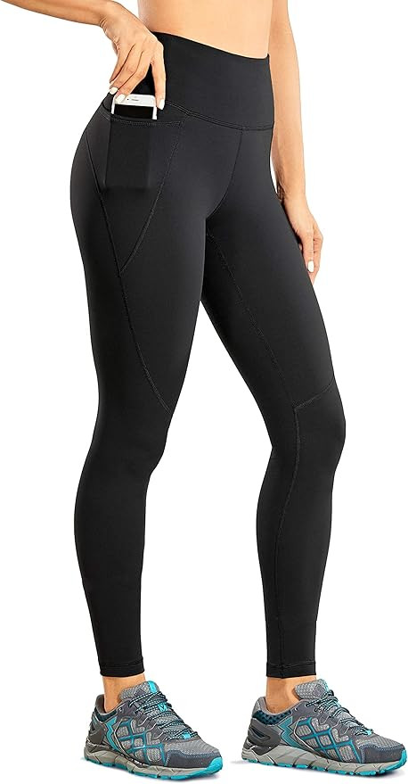 CRZ YOGA Light-Fleece Winter Leggings for Women 28'' - Thick Brushed Warm Pants High Waisted Work... | Amazon (US)