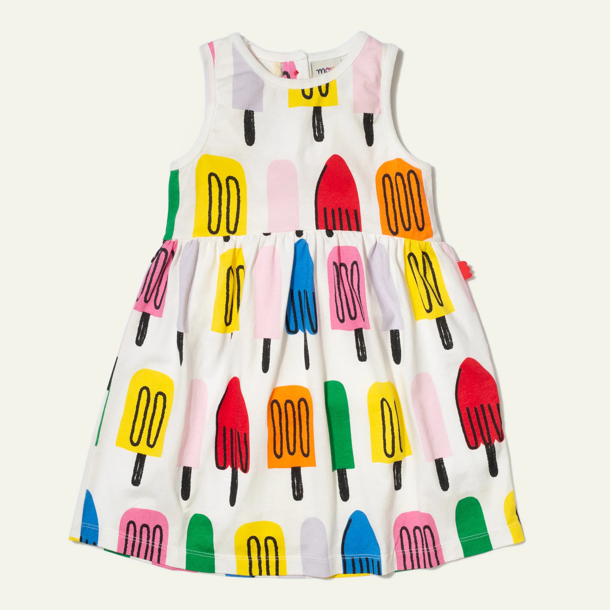 Recycled Cotton Ice Pop Kid Tank Dress | Mon Coeur