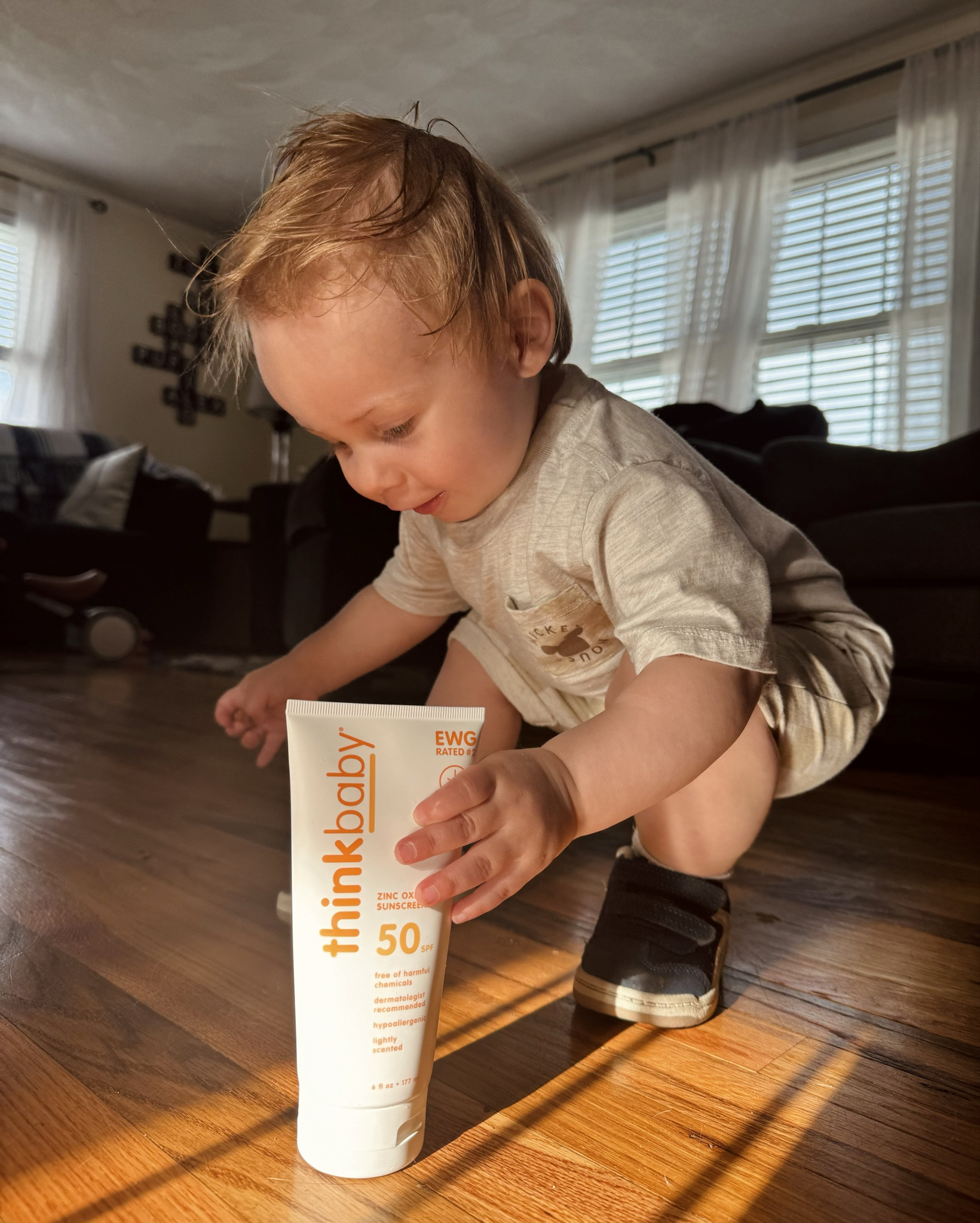 First shorts & tee day of the year!!! ☀️When it comes to sun care, we only trust the best and cleanest! 🩵🌱 

#LTKkids #LTKfamily #LTKbaby