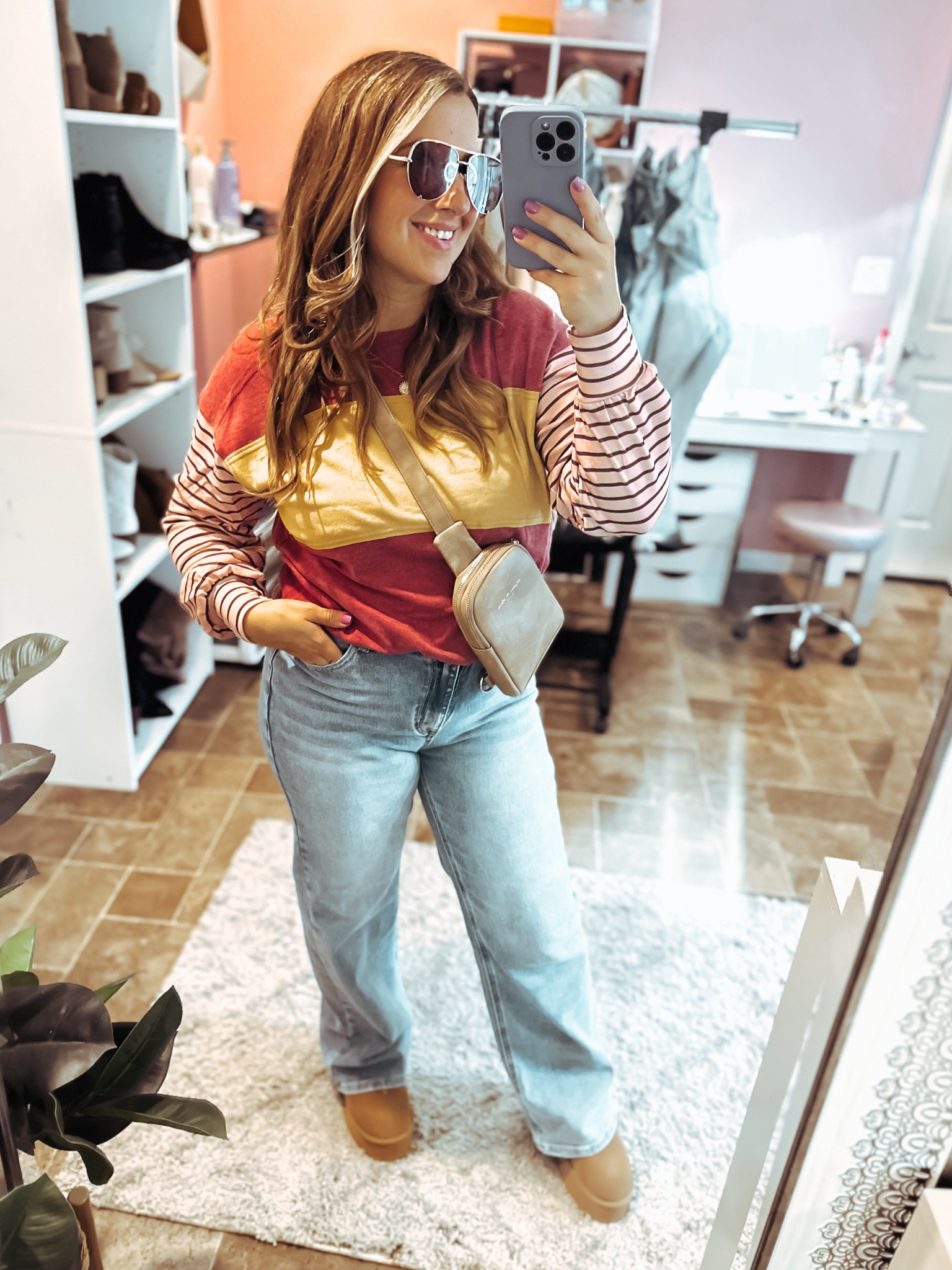 Amazon casual everyday fall outfit 
Color block long sleeve tee and wide leg jeans 

#LTKFindsUnder50 #LTKStyleTip #LTKSeasonal