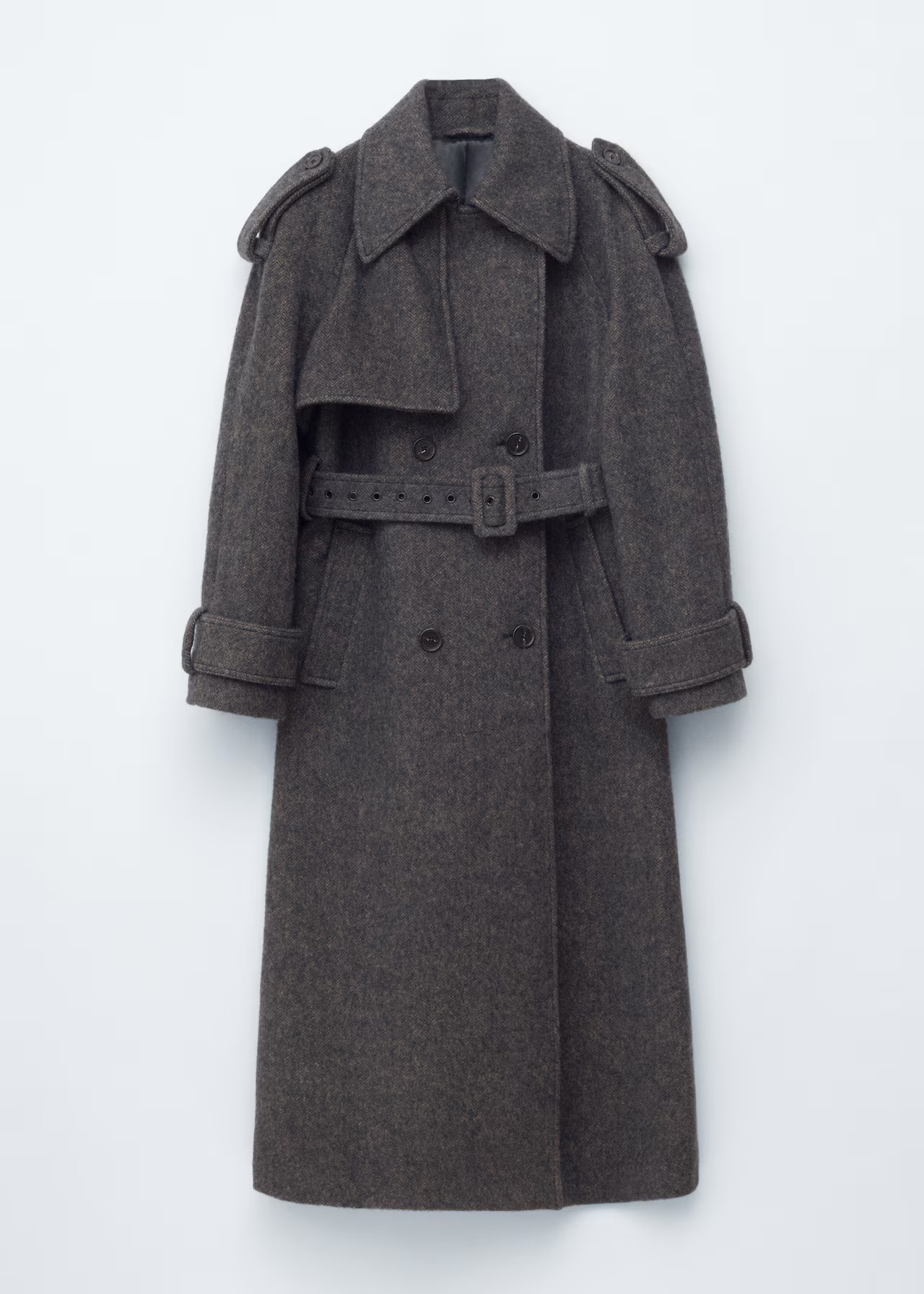 Trench-coat en laine mélangée | & Other Stories EU